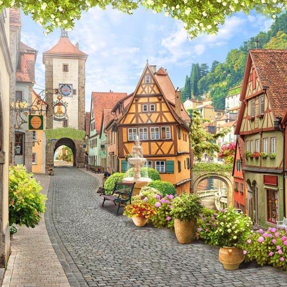 Bellissimo Fondale Con Fiori Primaverili Per La Fotografia G-601