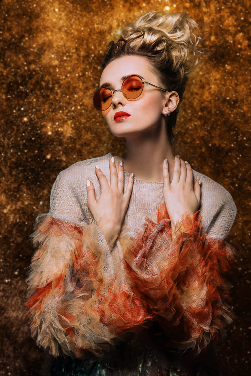 Fondale Gold Sparkle Abstract Texture GA-51