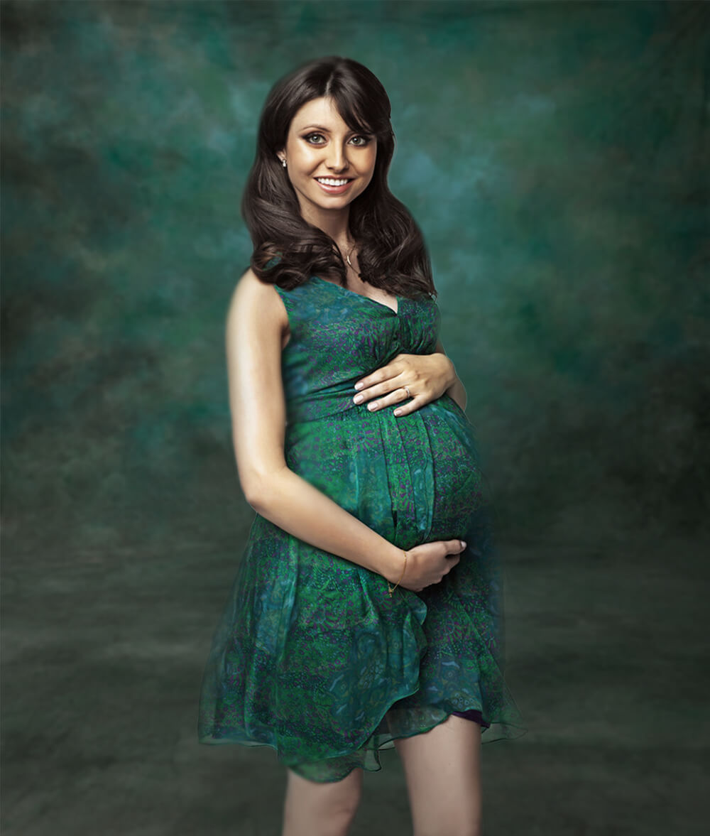 Sfumature Di Blu E Verde Abstract Texture Studio Fondale GA-53