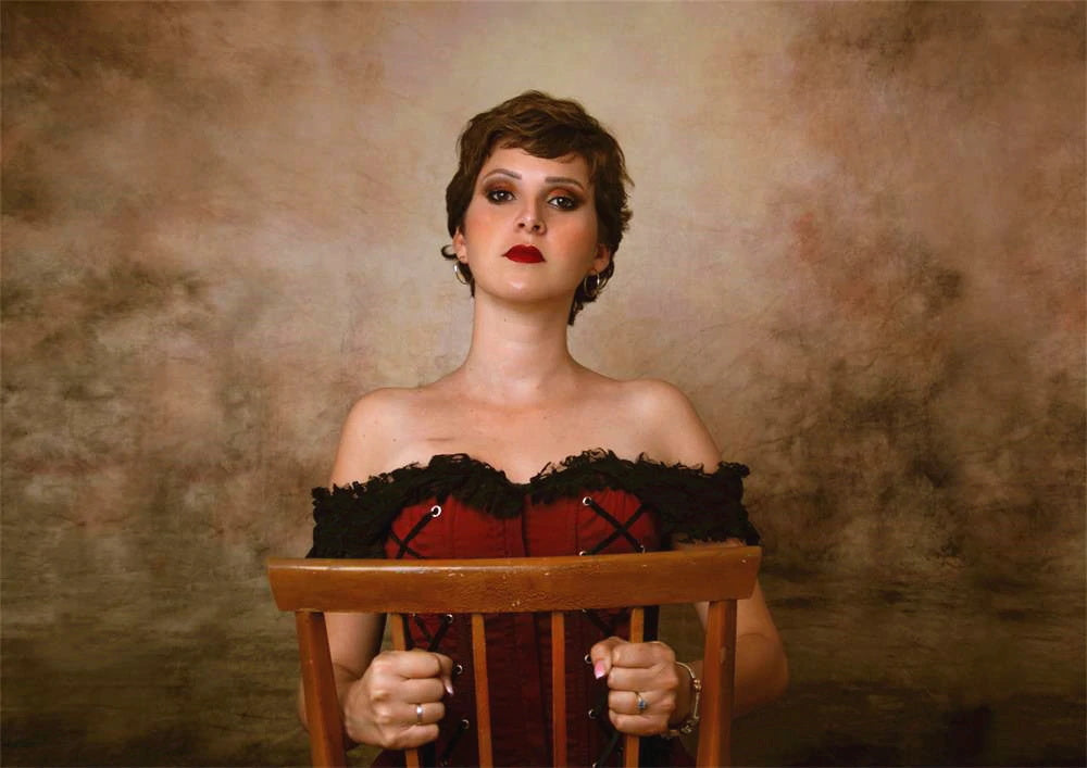 Colori Pesca Astratti Con Sfondo Da Studio Con Punto Centrale Piu Luminoso GA-54