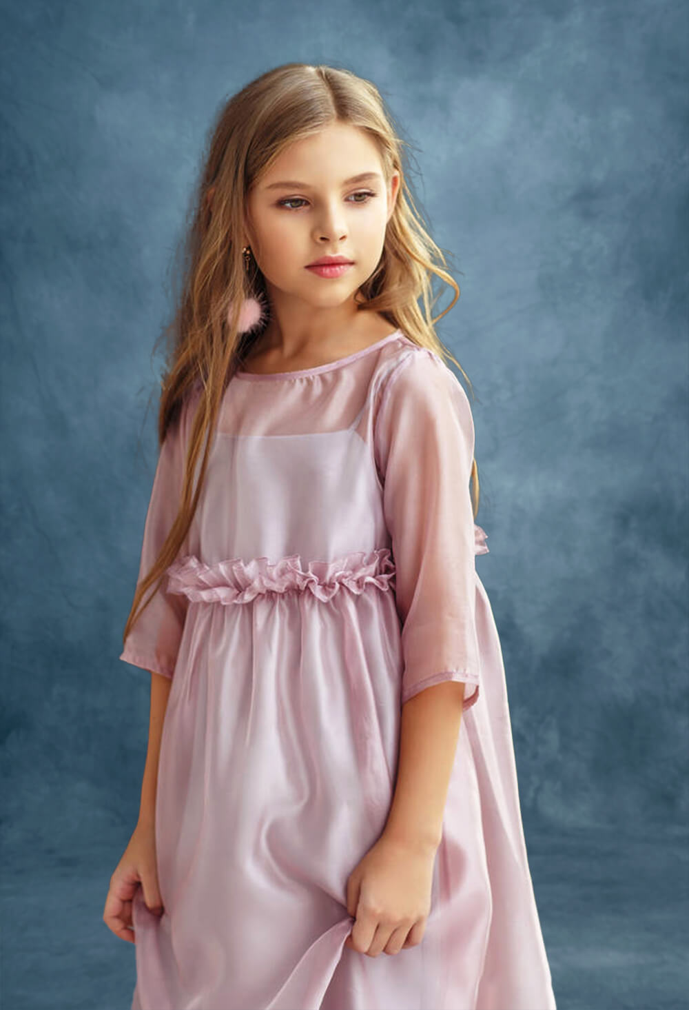 Fondale Per Fotografia Di Ritratto Con Texture Astratta Blu GC-151