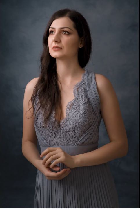 Fondale Per Fotografia Di Ritratto Con Texture Astratta Blu GC-151