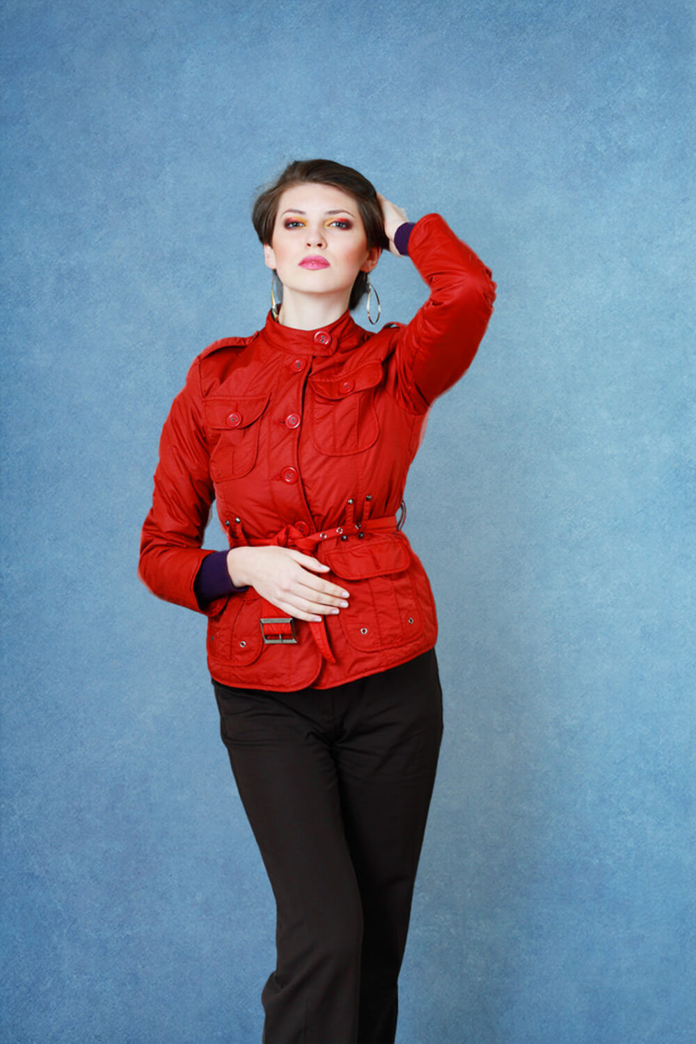 Fondale Fotografico Strutturato Astratto Acquerello Blu GC-164