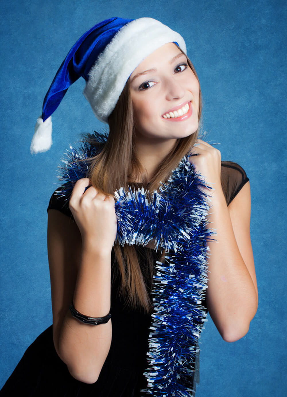 Fondale Fotografico Strutturato Astratto Acquerello Blu GC-164