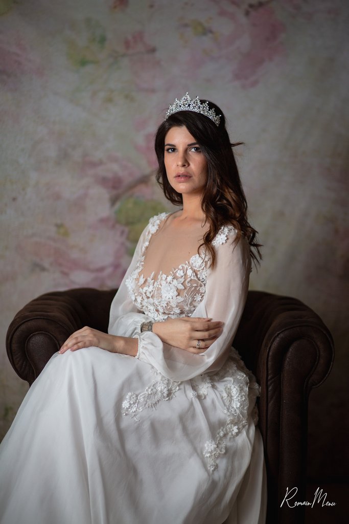 Sfondo Astratto Per Studio Fotografico Con Fiori Vintage GC-166