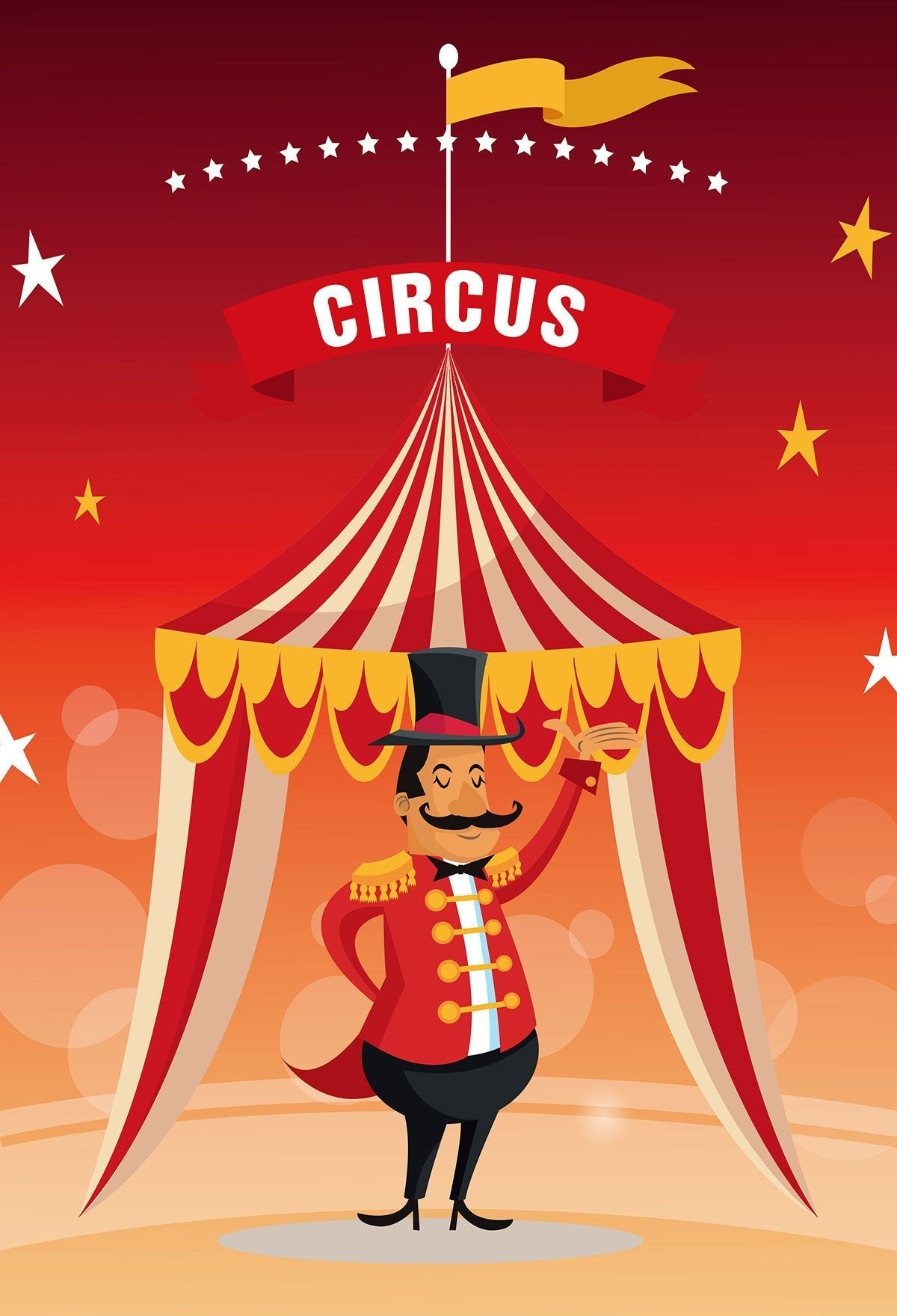 Baby Backdrops Circus Background Red Backdrop J04298