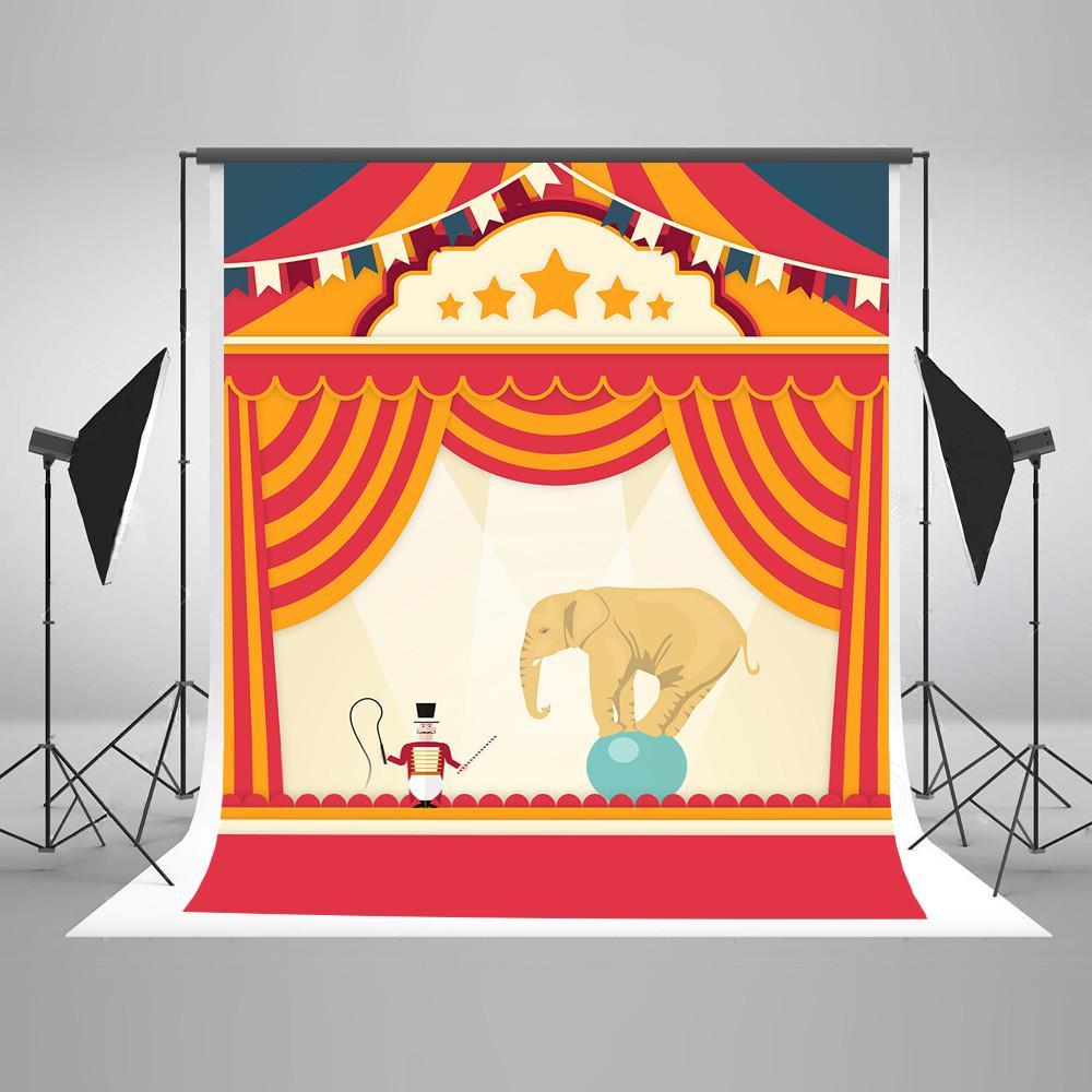 Baby Backdrops Circus Background Red Backdrop J04302