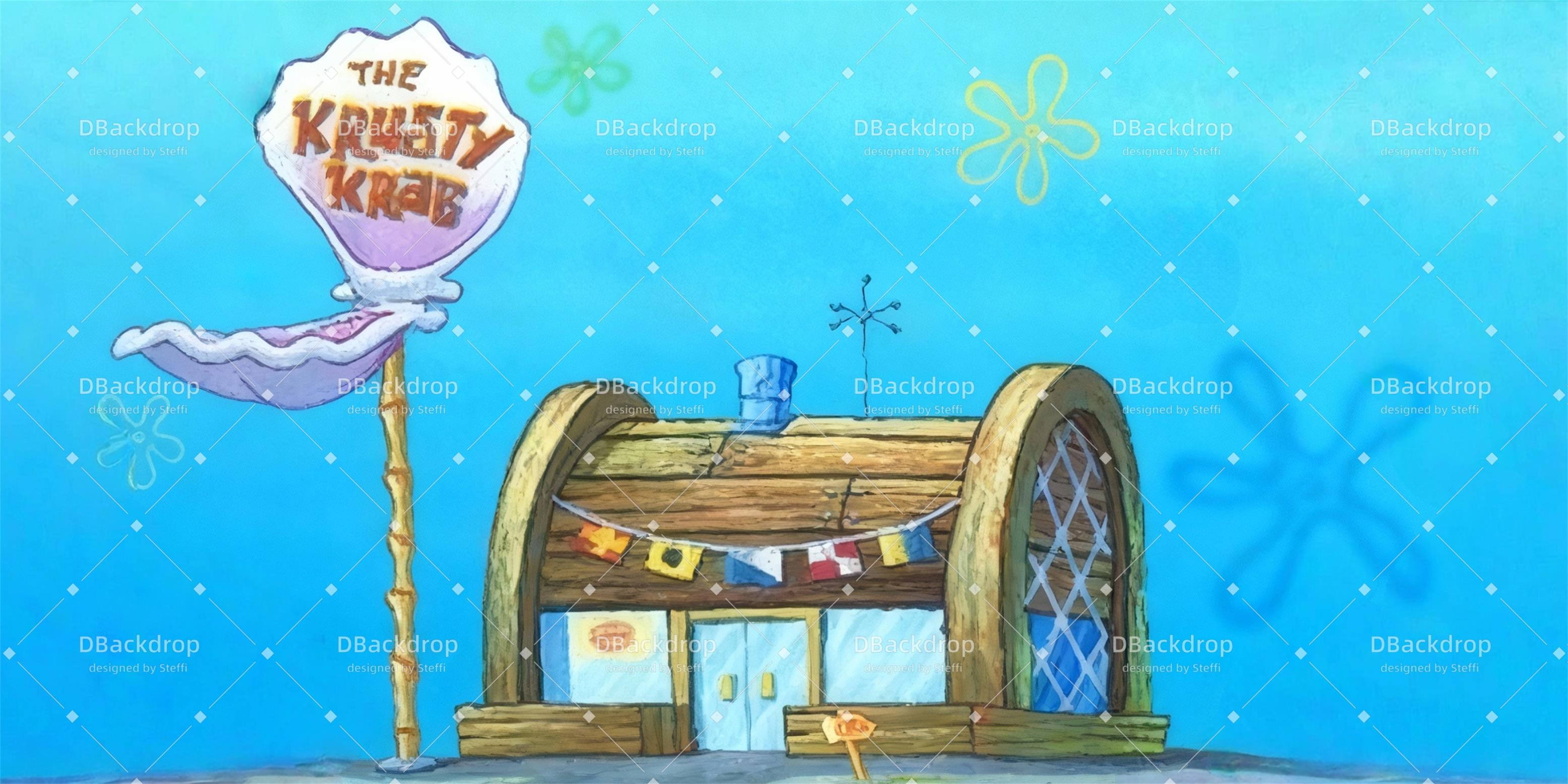 Fondale Teatrale Krusty Krab Fondali Per Teatro CSH59-T82