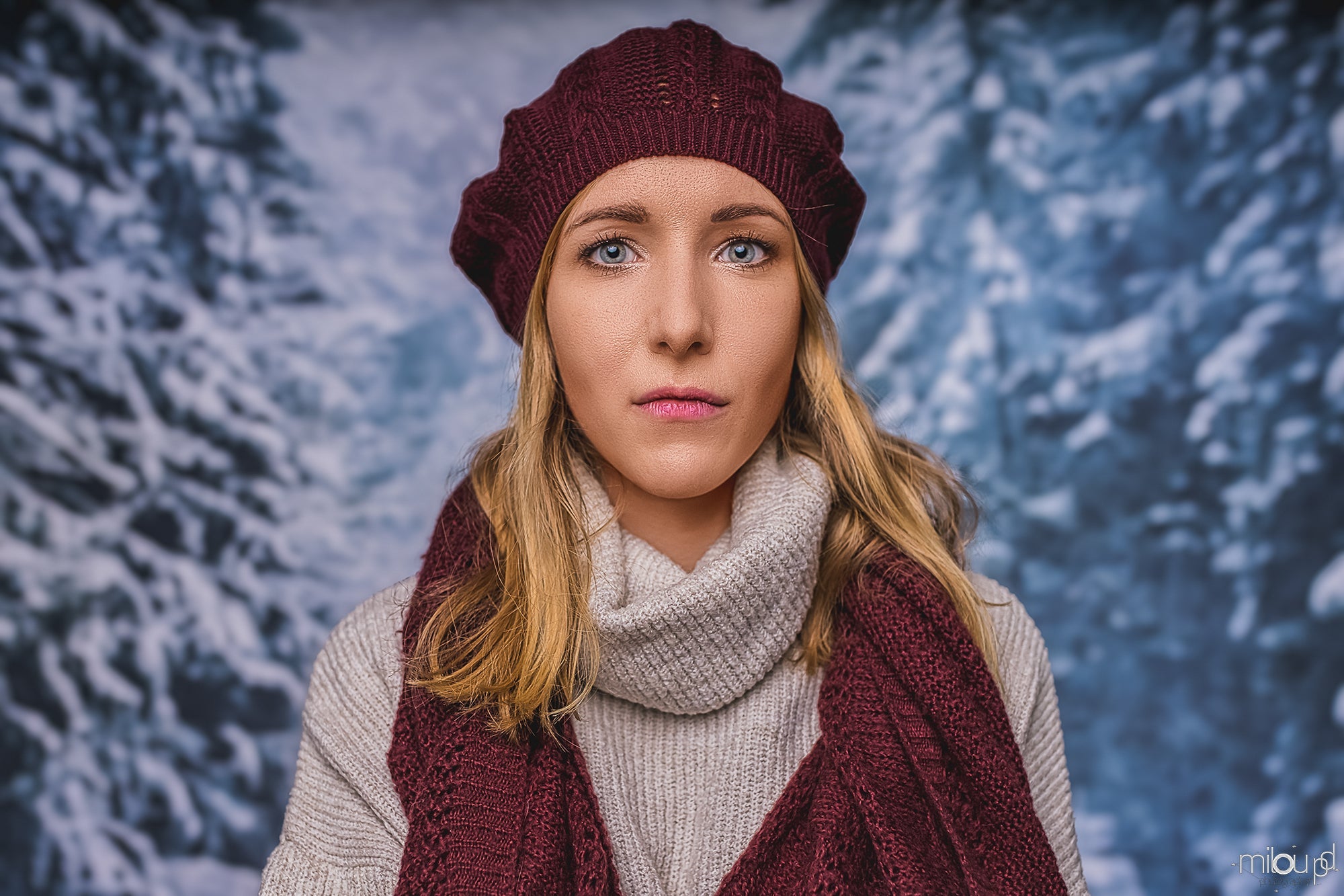 Scenario Invernale Snow Road Forest Photography Fondale LV-873