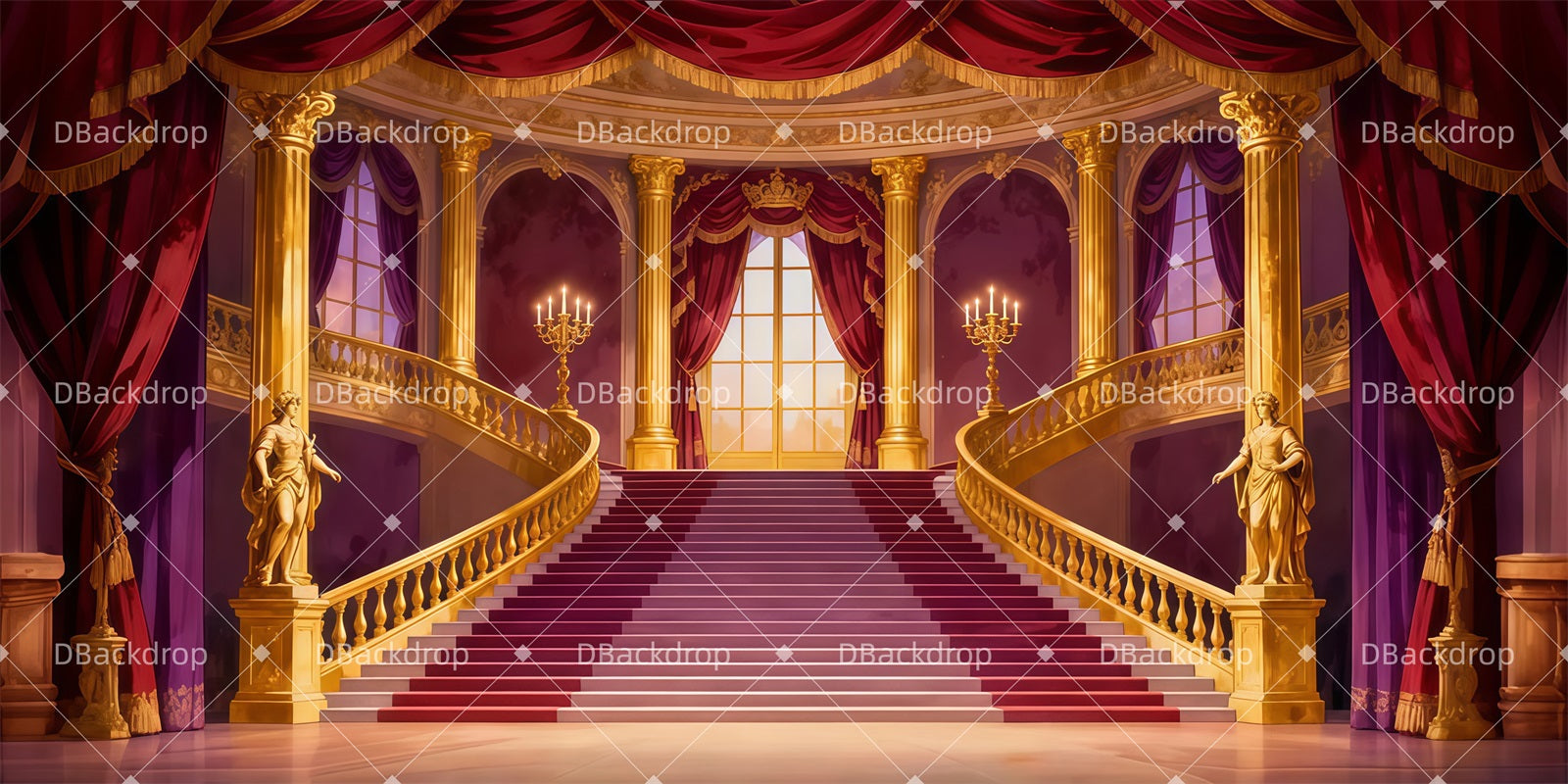 Fondale Per Palcoscenico Da Danza Fondali Per Spettacoli Royal Staircase LXX510-T60