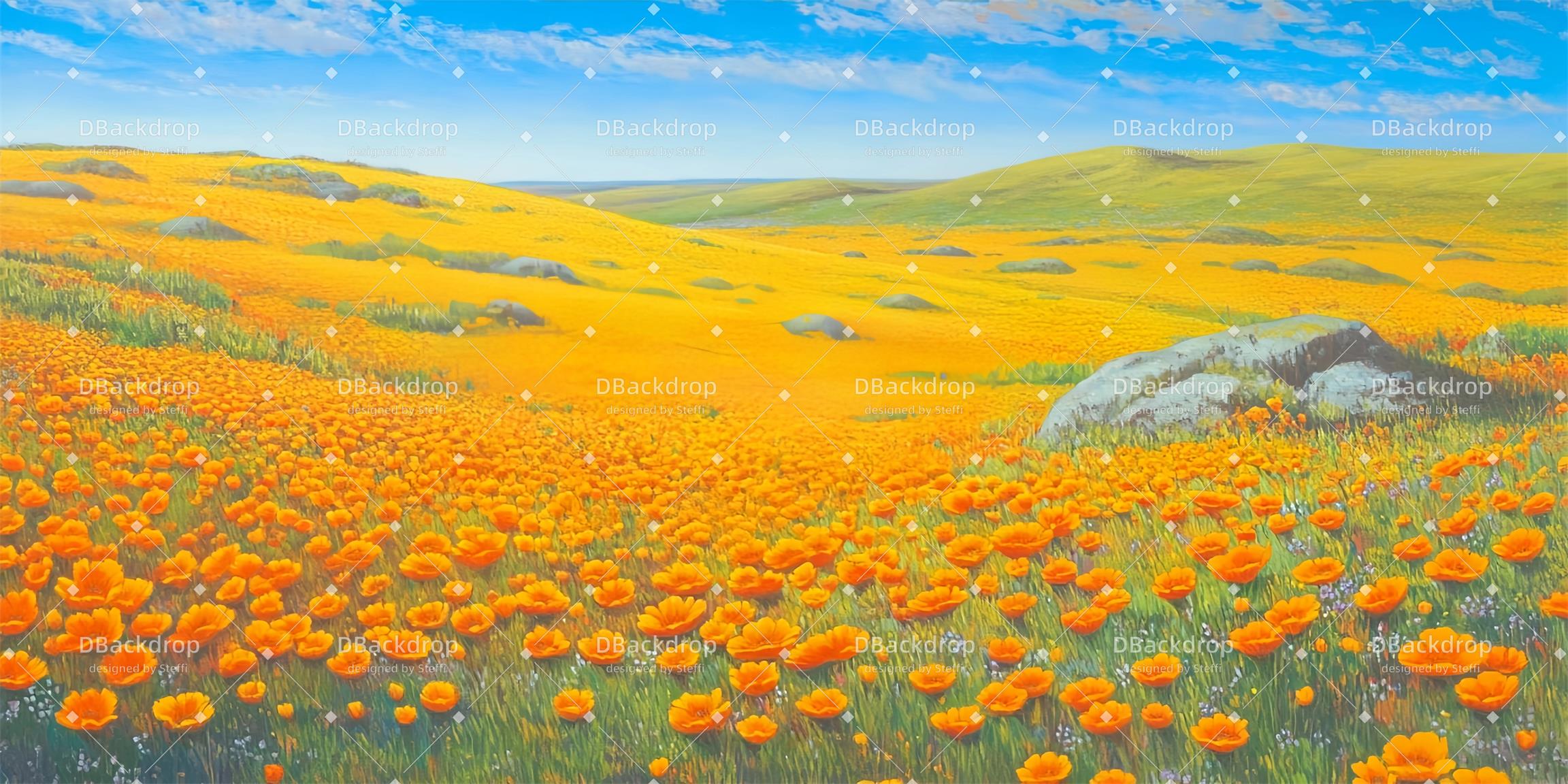 Fondale Teatrale Lion Grassland Fondali Per Palcoscenici Di Grandi Dimensioni CSH59-T97