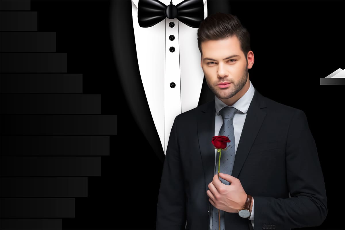 Festa Del Papa Abito Nero Cravatta Camicia Bianca Sfondo M-54