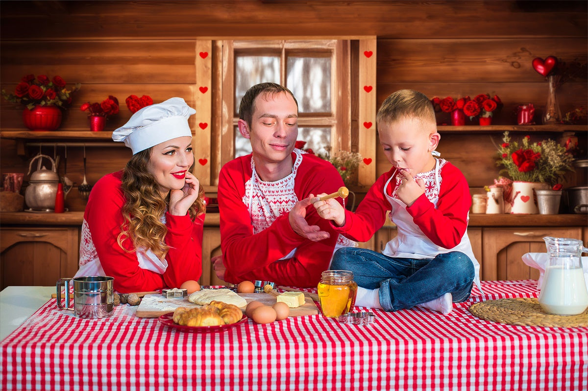 Sfondo Della Cucina Floreale Di San Valentino M1-04