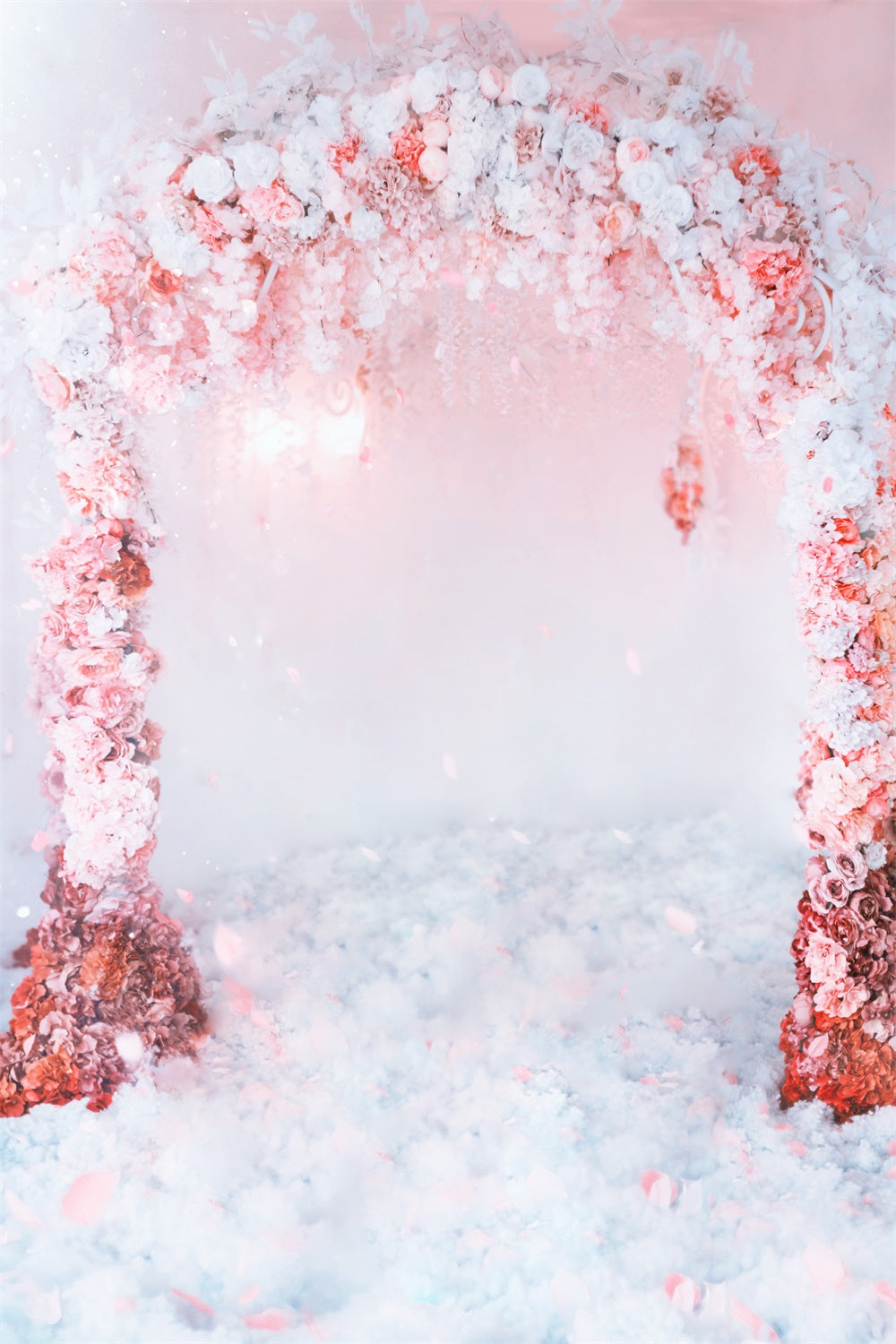 Arco Di Fiori Romantico Sullo Sfondo Delle Nuvole M1-12