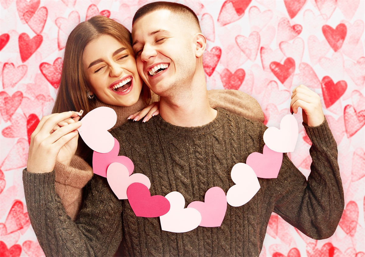 Sfondo Romantico In Stile Carino Con Piccolo Cuore M1-14