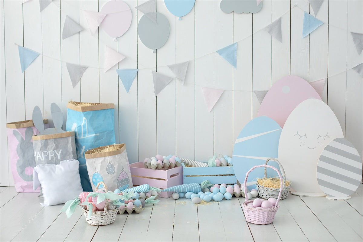 Morandi Colori Uova Di Pasqua Tavola Di Legno Fondali M1-15