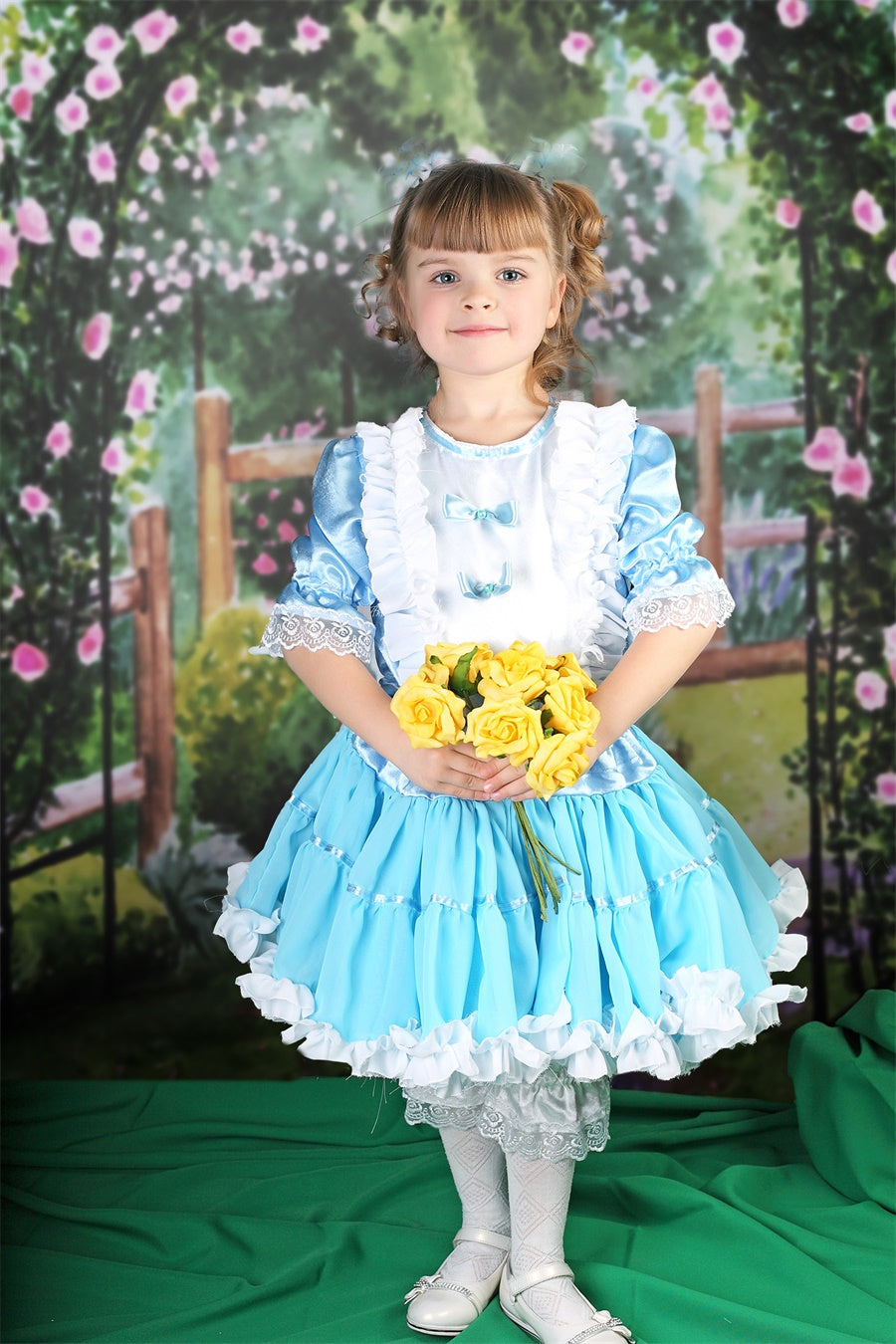 Sfondo Giardino Fantasy Pittura A Olio Primaverile M1-18