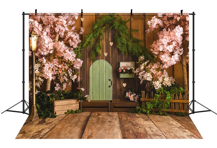 Sfondo Di Recinzione Per Cancello In Legno Spring Sakura M1-29