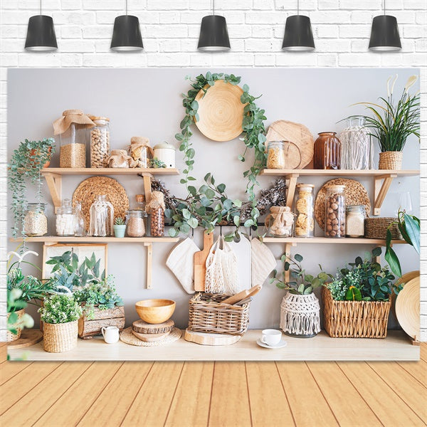 Sfondo Verde Fresco In Stile Tessitura Primaverile M1-51