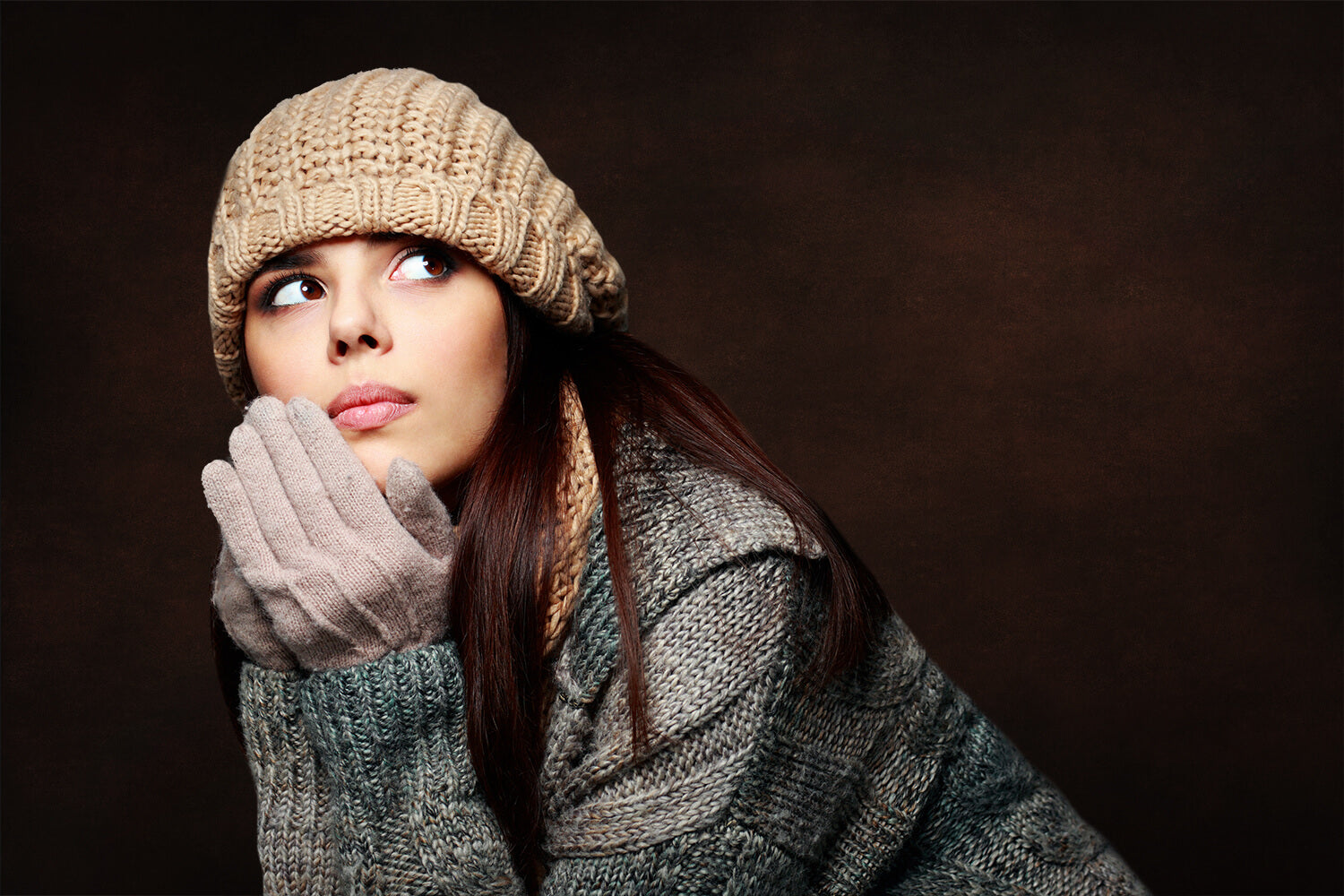 Sfondo Ritratto Professionale Astratto Marrone Studio M10-31