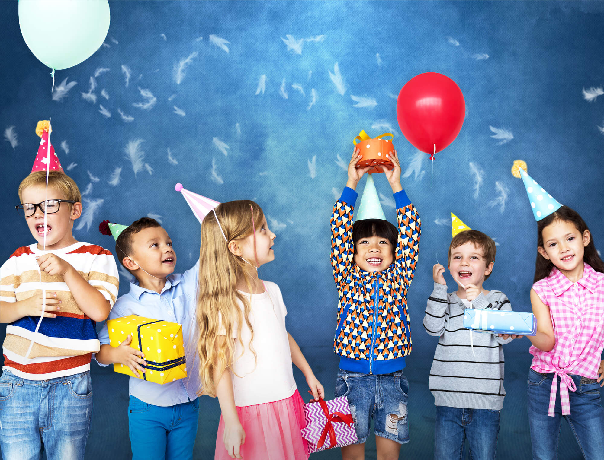 Sfondo Strutturato Astratto Blu Piuma Bianca M10-41