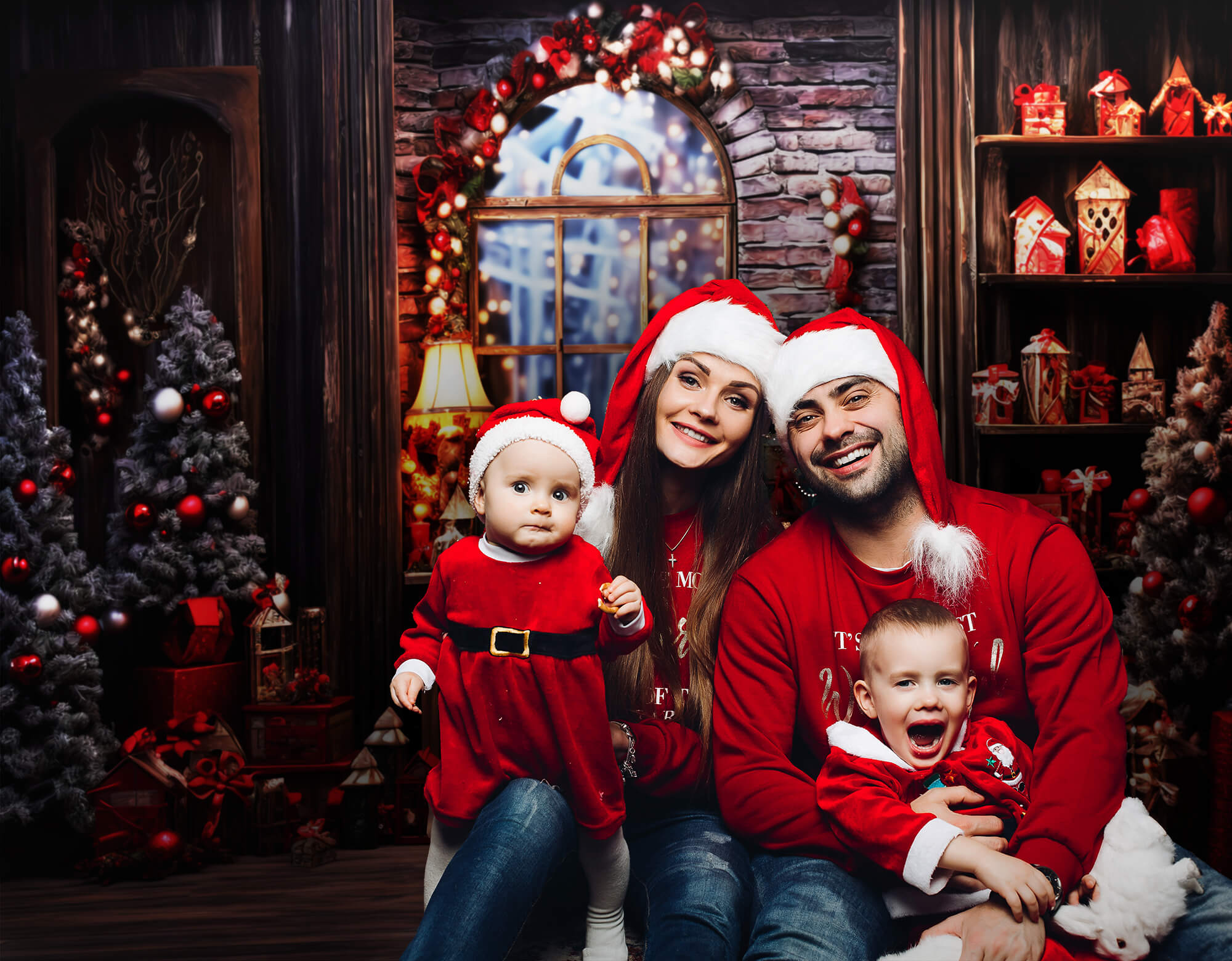 Sfondo Per Regali Dell'Albero Di Natale Per Fotografia M10-51