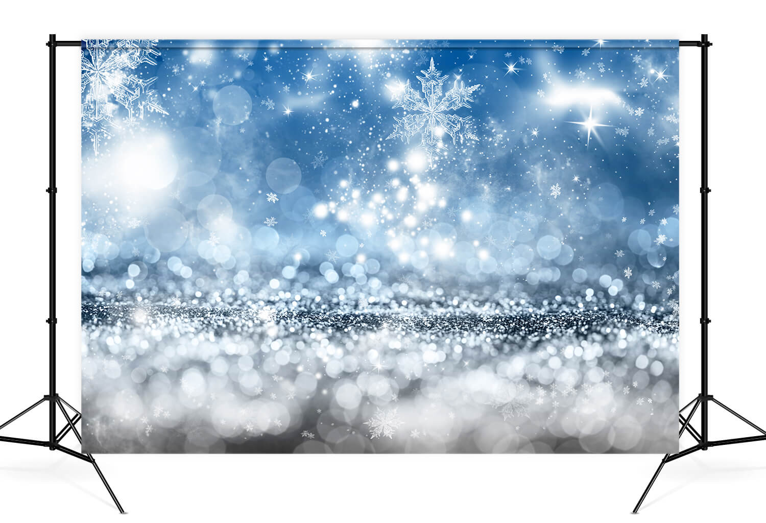 Sfondo Bokeh Con Fiocchi Di Neve Glitterati Invernali Natalizi M10-69