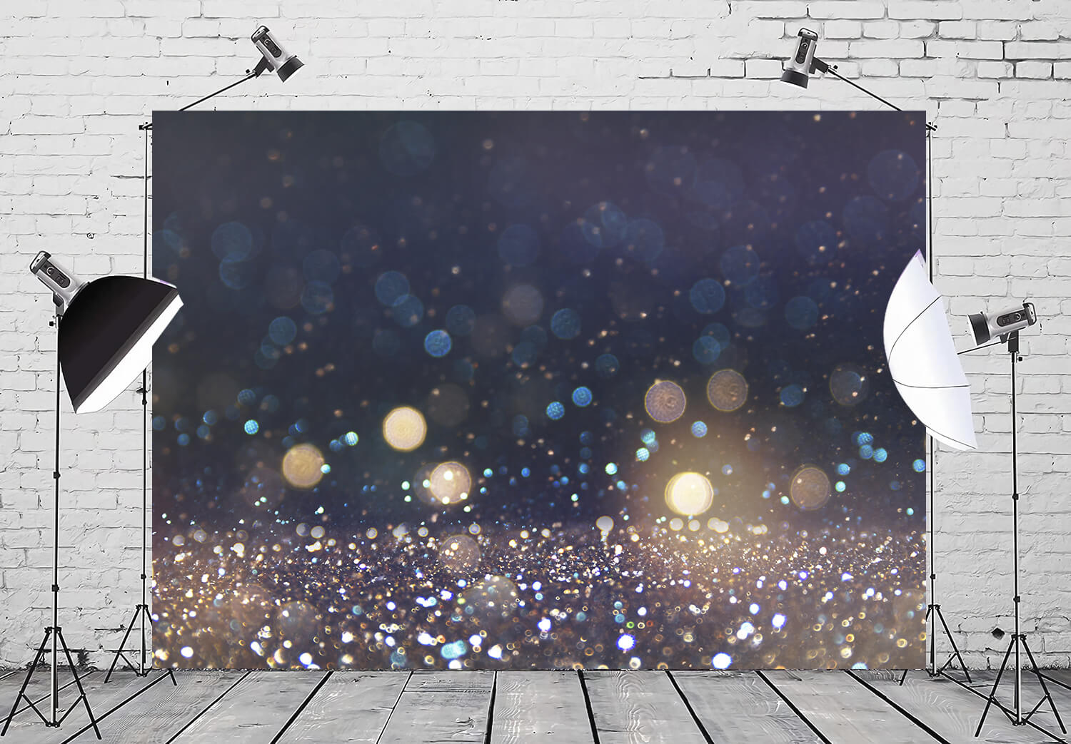Sfondo Fotografico Sfocato Con Luci Glitterate Bokeh M10-75