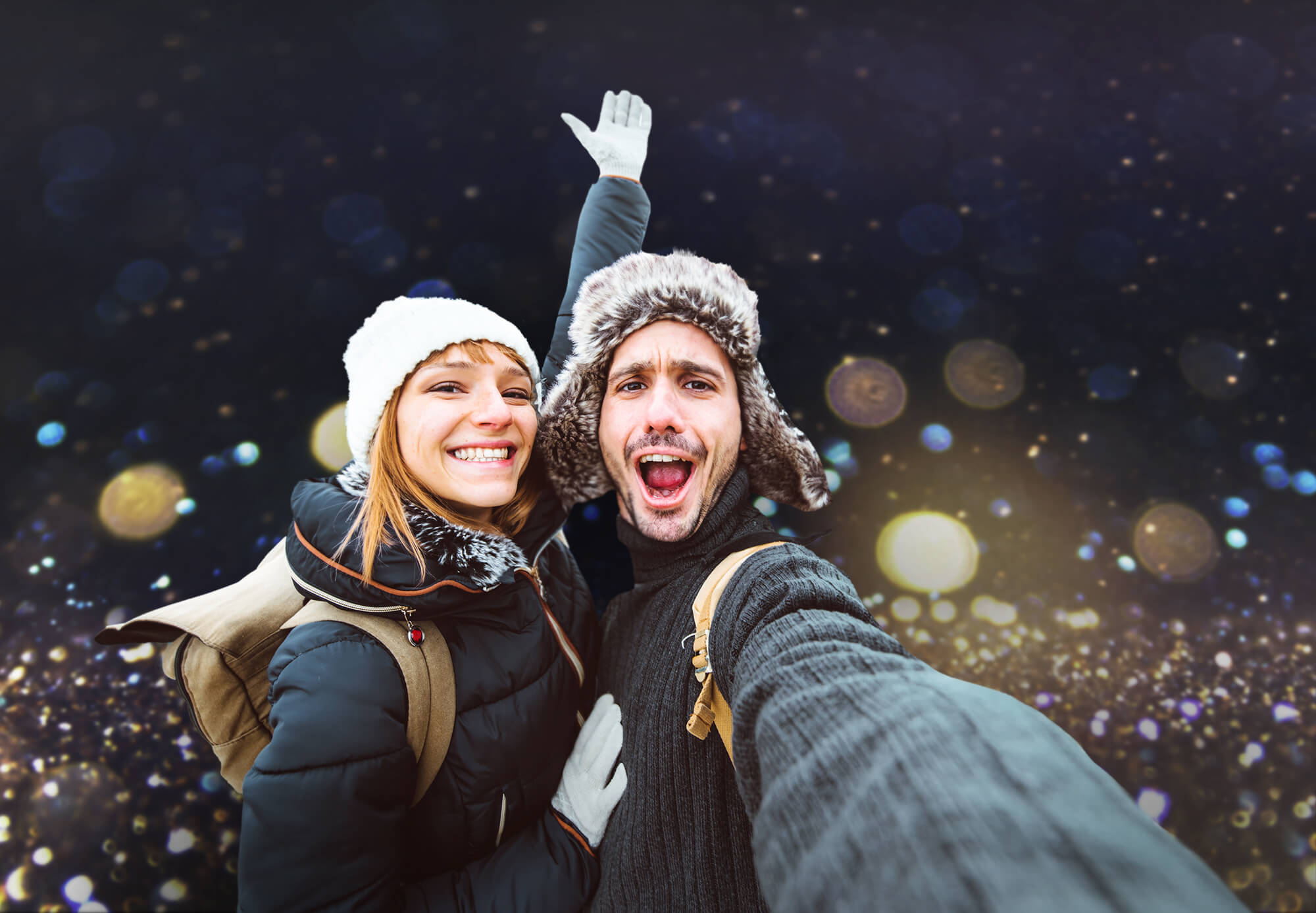 Sfondo Fotografico Sfocato Con Luci Glitterate Bokeh M10-75