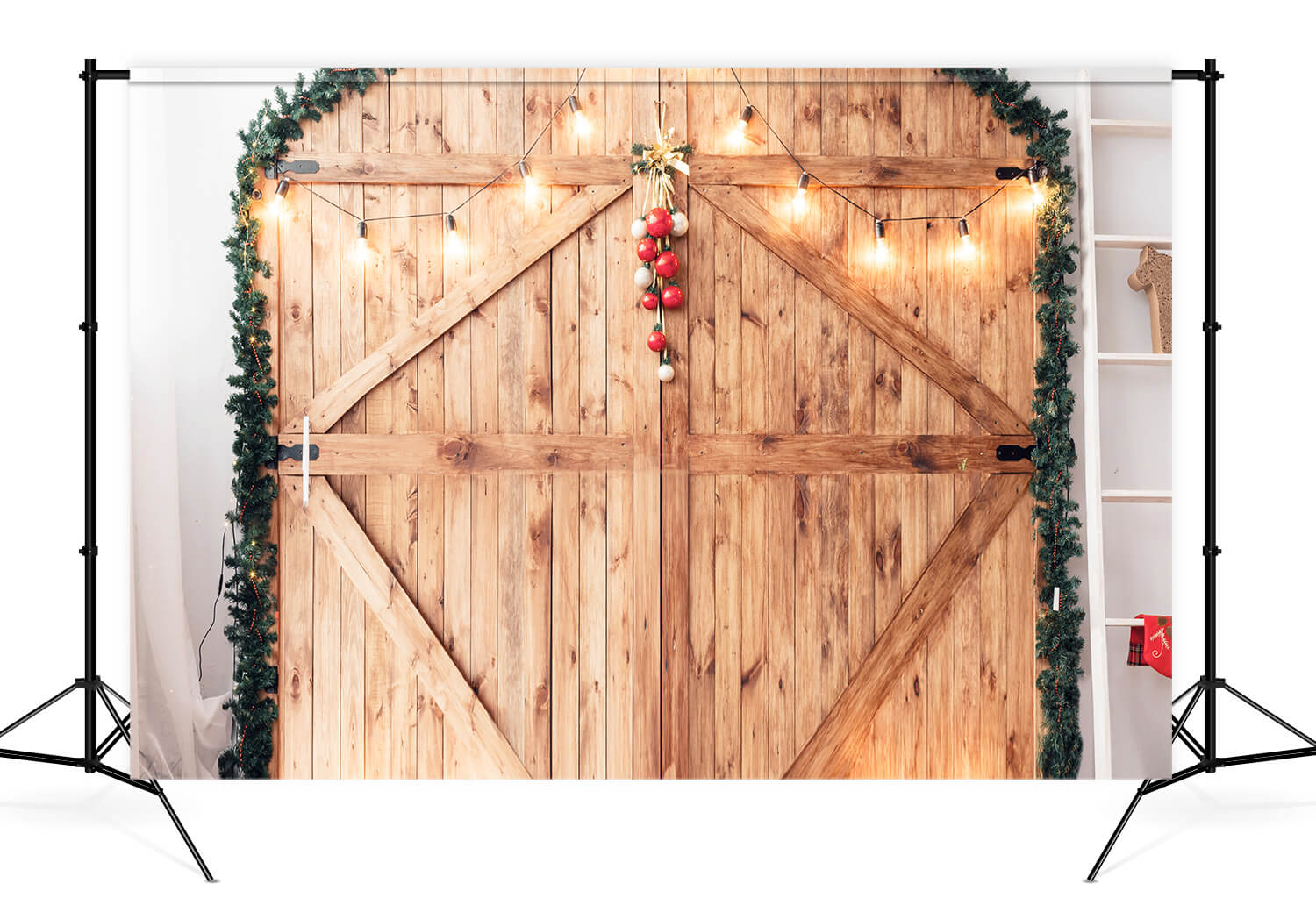 Sfondo Della Testiera In Legno Della Camera Da Letto Di Natale M11-32
