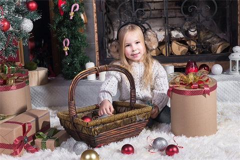 Camino Di Natale Calzini Rossi Regalo Tappeto Sfondo Invernale M11-74