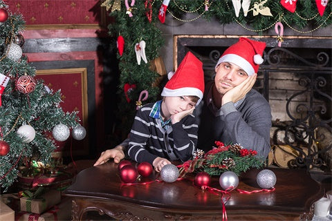 Camino Di Natale Calzini Rossi Regalo Tappeto Sfondo Invernale M11-74