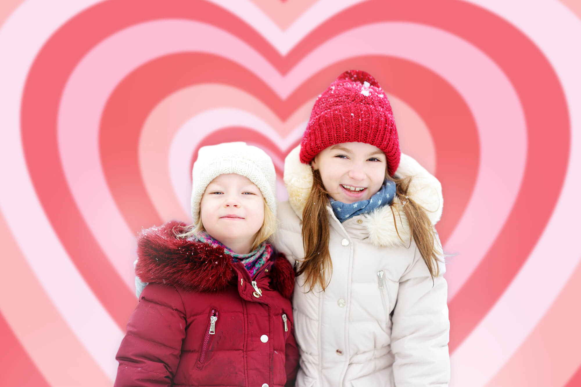 Sfondo Psichedelico Ombre Rosa Multi Cuore Di San Valentino M12-46