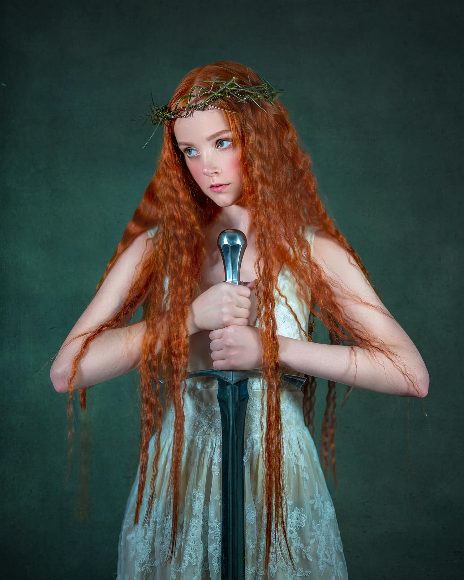 Sfondo Astratto Blu-Verde Sirena Per Fotografia In Studio M2-09