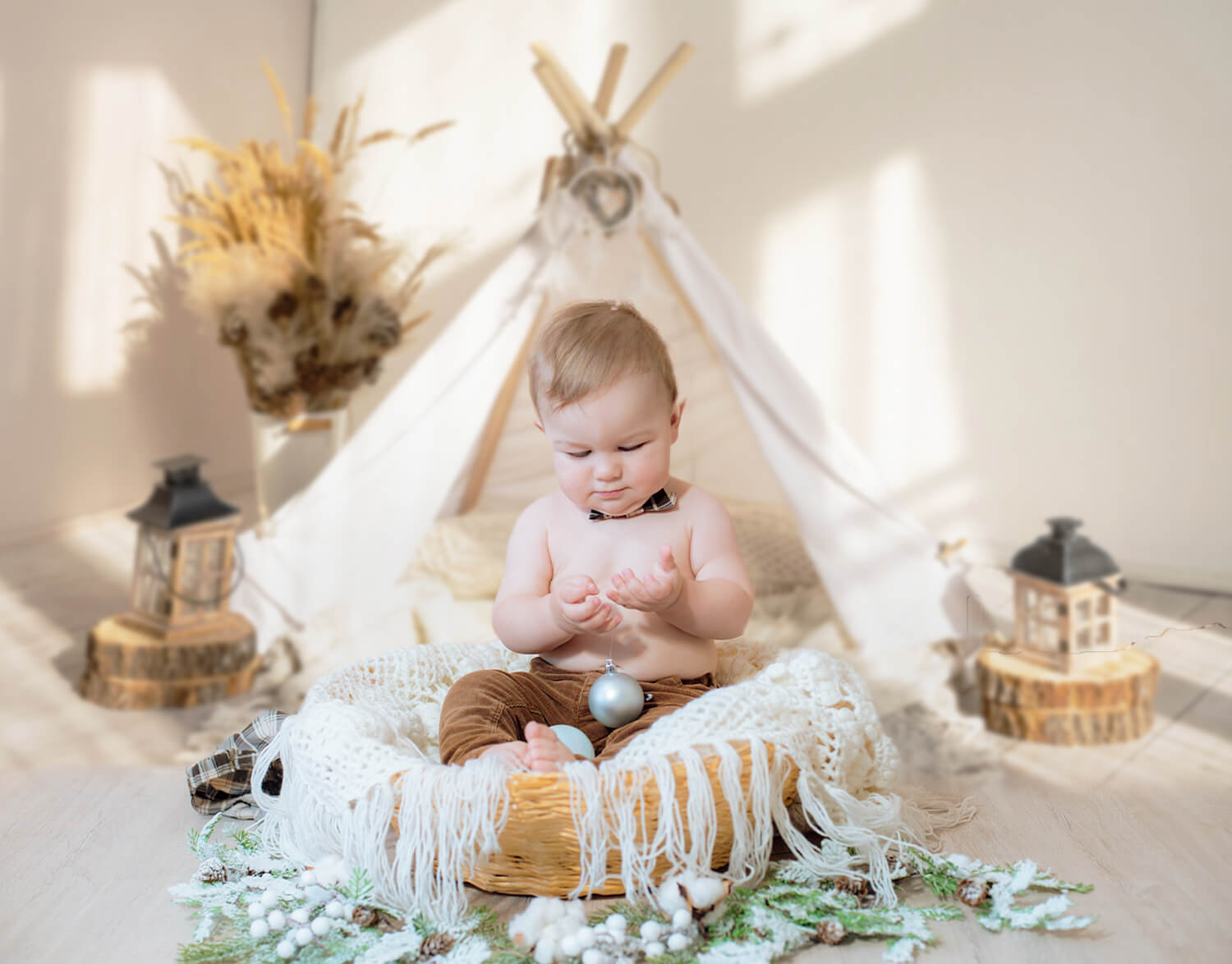 Boho Cozy Indoor Piccola Tenda Lavorata A Maglia Coperta Dreamcatcher Sfondo M2-21