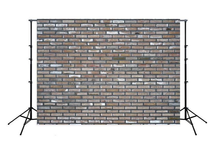 Grey Brick Wall Backdrop for Photography M255