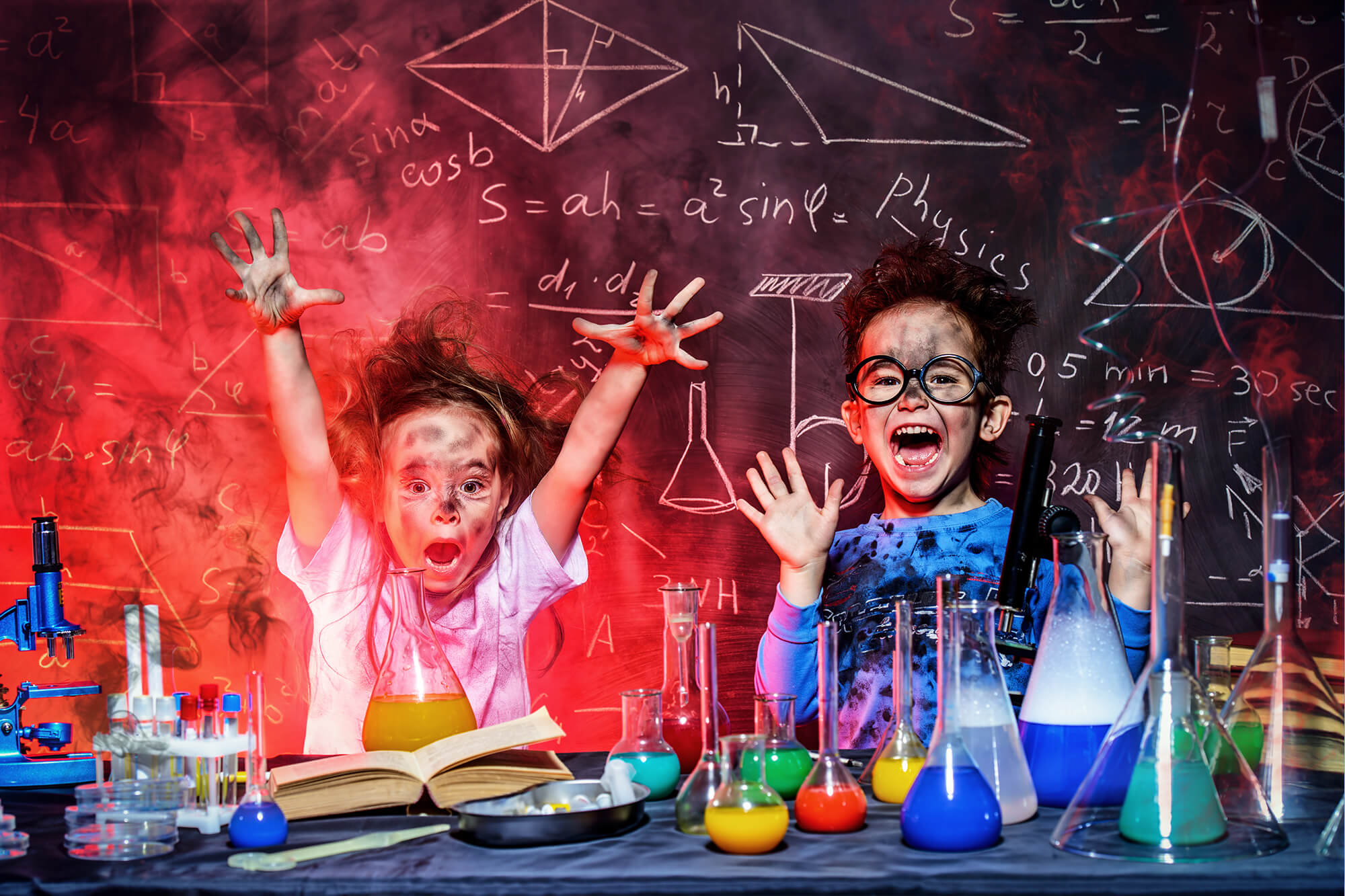 Sfondo Del Laboratorio Di Scienze Del Ritorno A Scuola M5-103