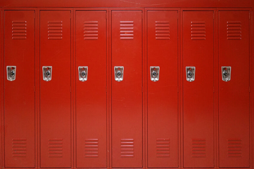 Sfondo Fotografico Rosso Per Armadietto Della Scuola Superiore M5-112