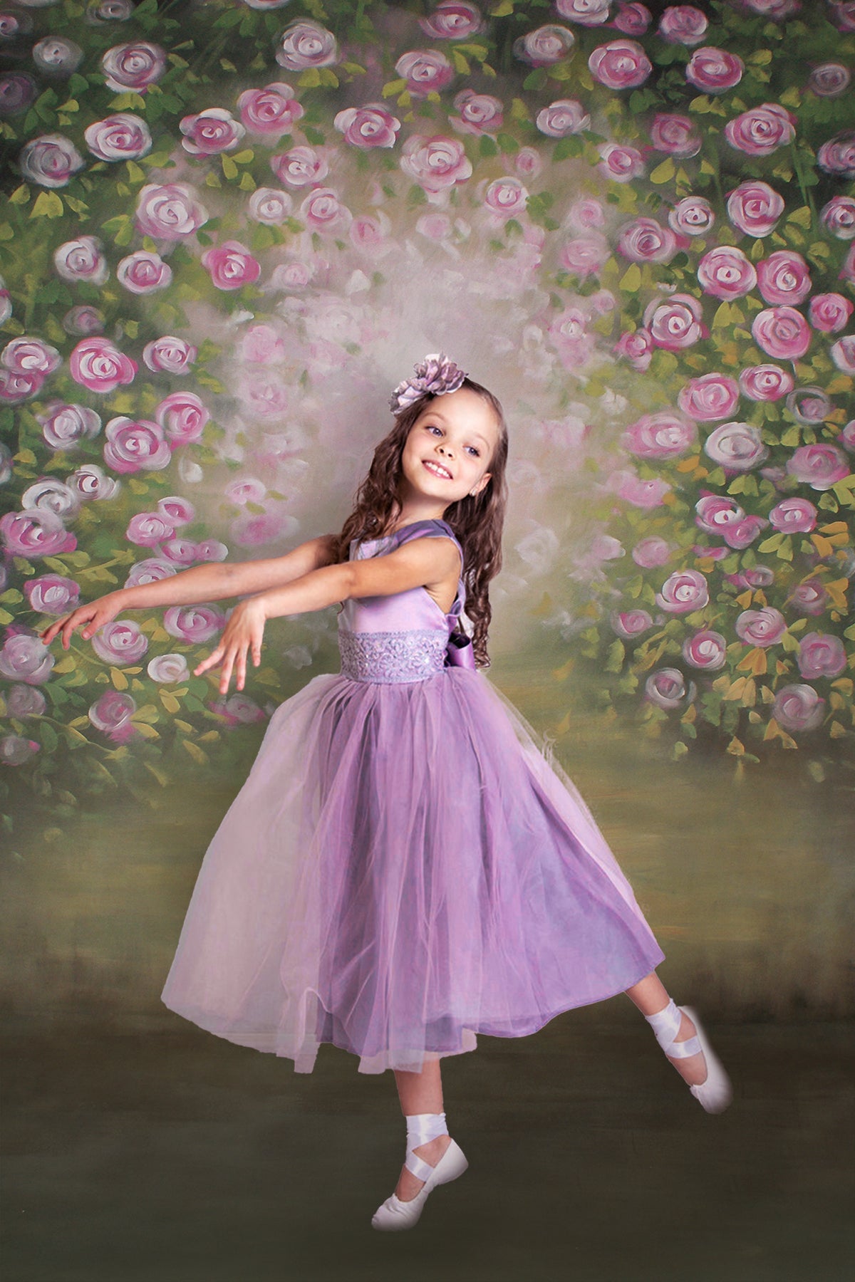 Fiori Di Rosa In Fiore Sfondo Astratto Sfocato M5-78