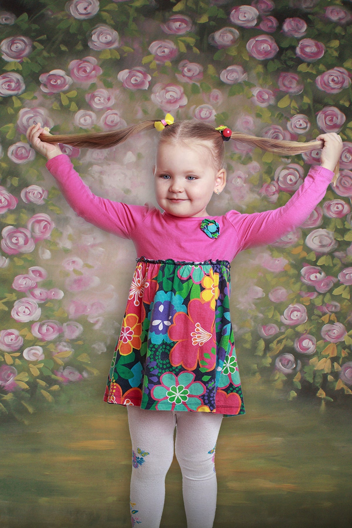 Fiori Di Rosa In Fiore Sfondo Astratto Sfocato M5-78