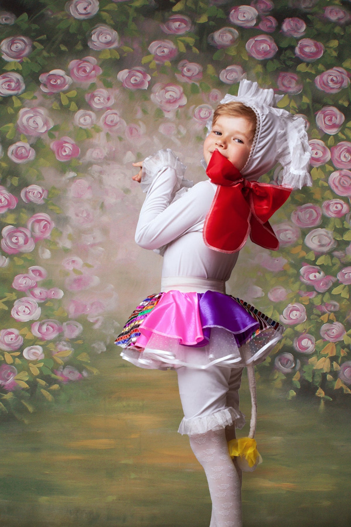 Fiori Di Rosa In Fiore Sfondo Astratto Sfocato M5-78