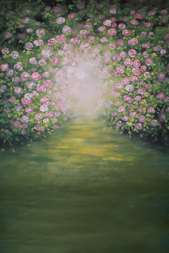 Fiori Di Rosa In Fiore Sfondo Astratto Sfocato M5-78