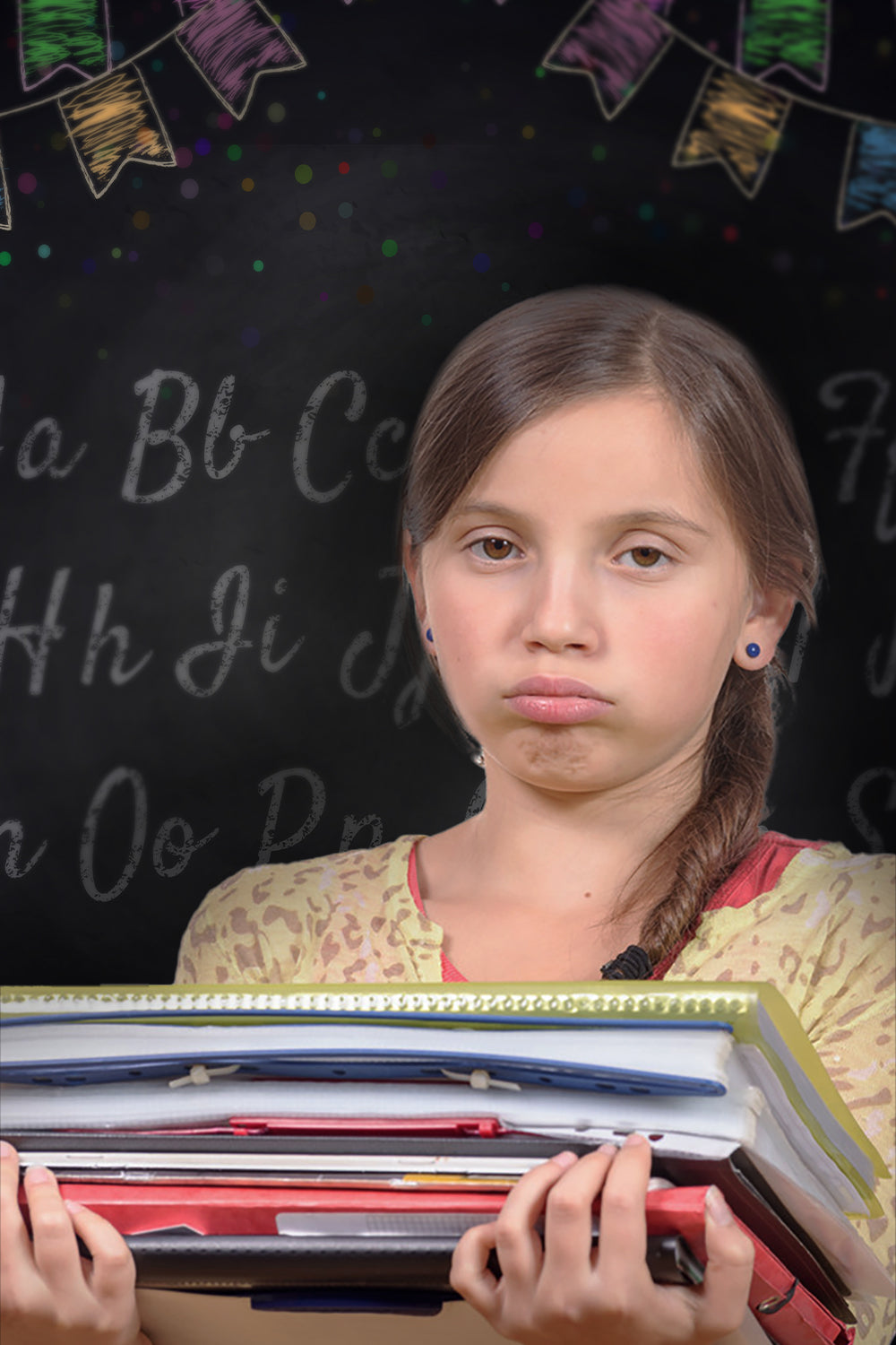 Lavagna Con Alfabeto Ritorno A Scuola Sullo Sfondo M5-85