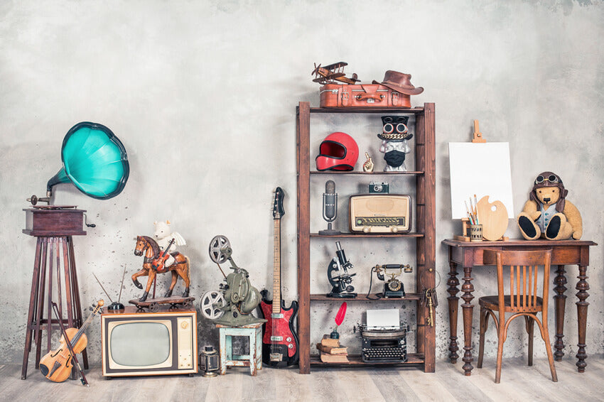 Dispositivi Multimediali Antichi Ritorno A Scuola Sfondo M6-02