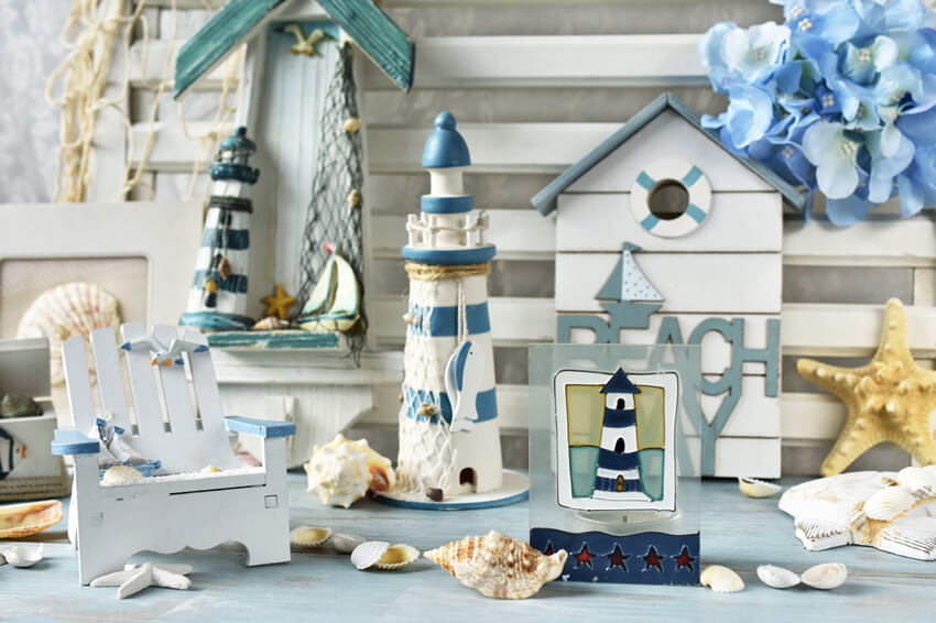 Tema Nautico Del Faro Ritorno A Scuola Sfondo M6-07