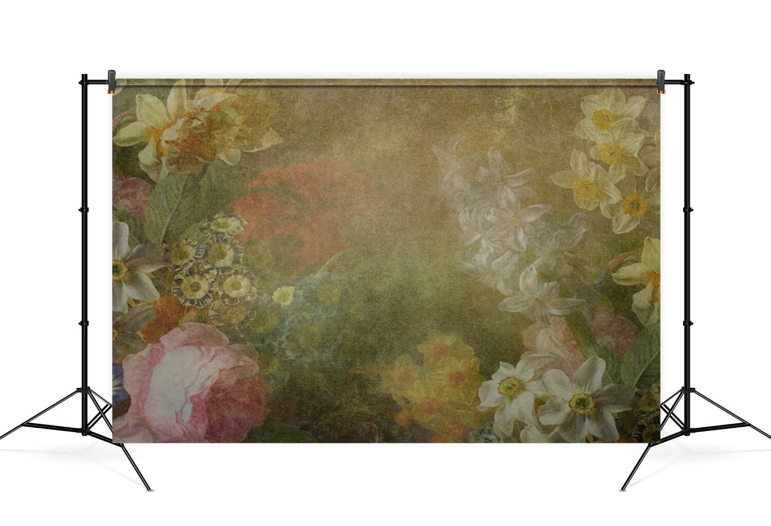Sfondo Di Arte Floreale Astratta Verde Vintage M6-111