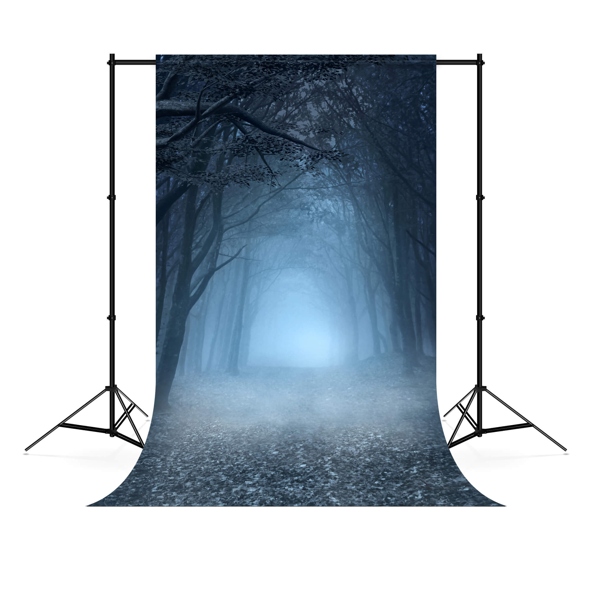 Sfondo Fotografico Di Halloween Della Foresta Nebbiosa M6-127