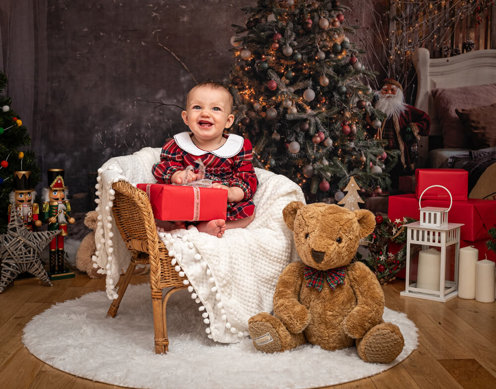 Scatole Regalo Per Albero Di Natale Sfondo Di Babbo Natale M6-39