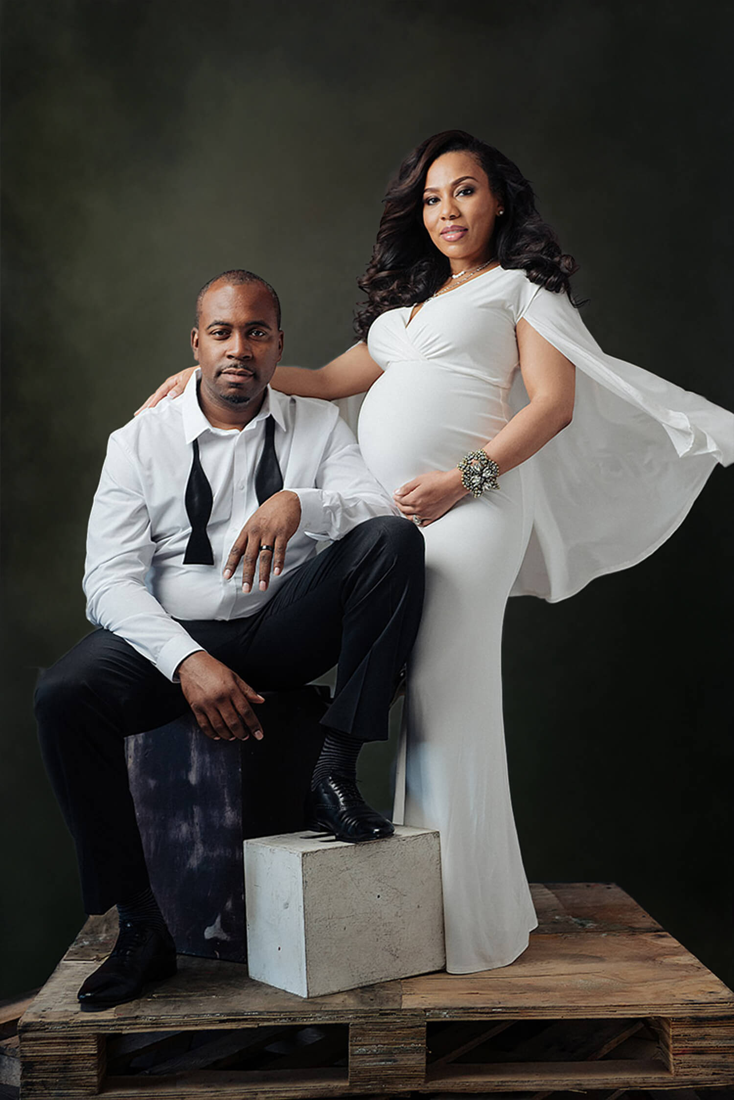 Sfondo Strutturato Astratto Vintage Verde Sfocato M6-59