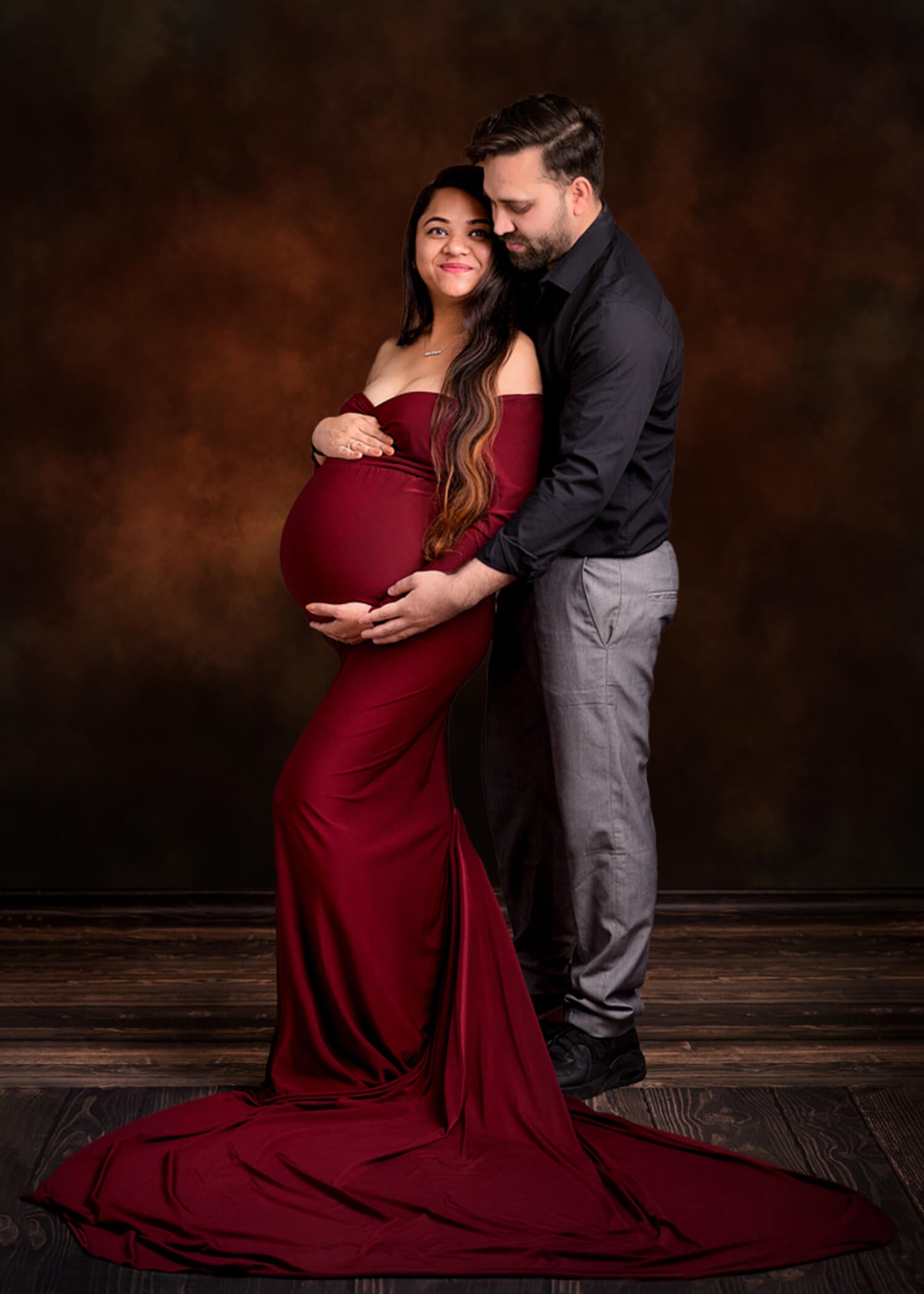 Vecchio Fondale Fotografico Astratto Brunastro M6-66